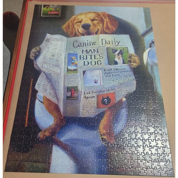 Buffalo Games Dog Days #17330 "Dog Gone Funny" 750-Piece Puzzle Complete LN - Picture 3 of 5